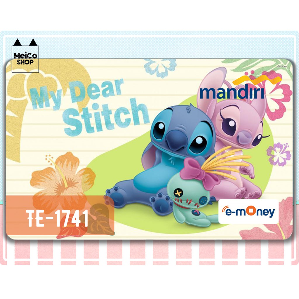 

[TE-1741] Sticker e-money BCA Meico - My Dear Stitch