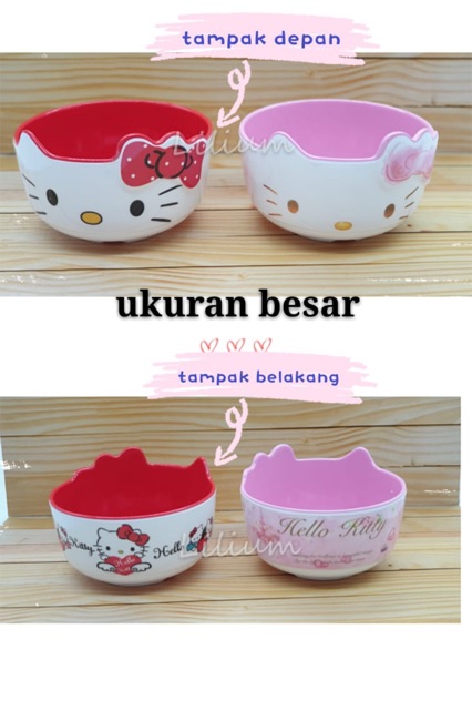 Mangkuk Melamin Timbul Hello Kitty My Melody Mangkok Bowl Melamine