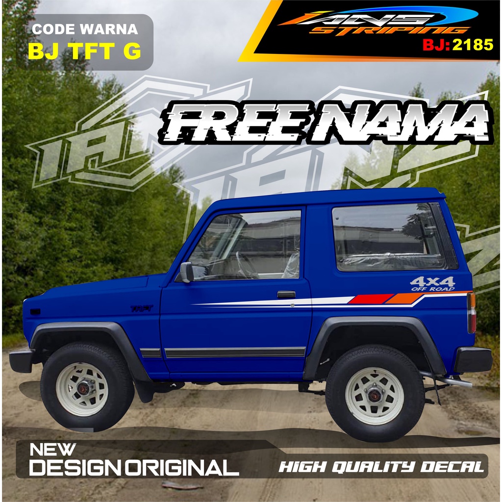 VARIASI STIKER MOBIL TAFT TAF / STIKER VARIASI BODY MOBIL KATANA / STIKER MOBIL FEROZA, JEEP , ESCUDO, TAFF / STIKER MOBIL