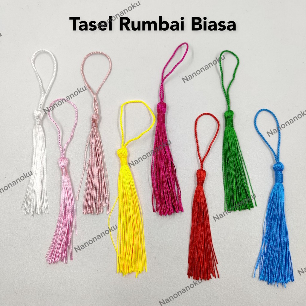 Tasel Rumbai Warna Biasa Tassel Bahan Craft Hampers Tasbih