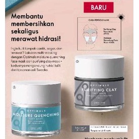 New!! Optimals Moisture Quenching Face Mask/Purifying Clay Face Mask/Optimals Multi-Protection UV Day Shield SPF50 // Optimals Exfoliating Face Scrub