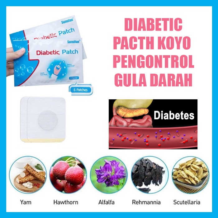 koyo Diabetic Patch 1 PACK / 6 pcs Terapi Diabetes - Koyo Herbal Diabetes diabetis DIABETIC PATCH