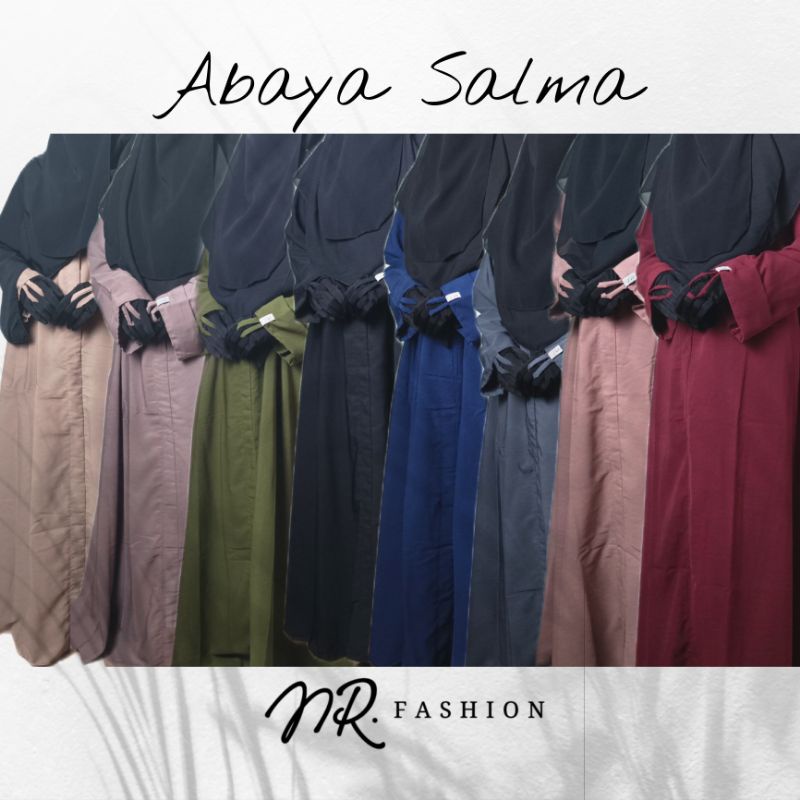Abaya Salma Gamis Syari Muslimah Original Woolpeach Luxury Dress Exclusive-3