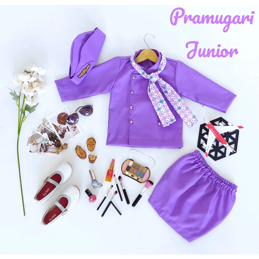 Kostum Pramugari Junior Anak Unik/baju pramugari anak/seragam pramugari junior/baju pramugari newborn