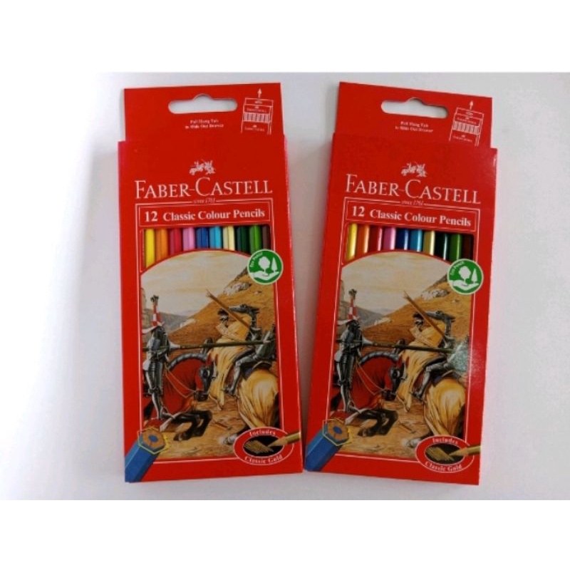 

Pensil Warna / Color Pencil Faber Castell Classic Panjang 12 Warna