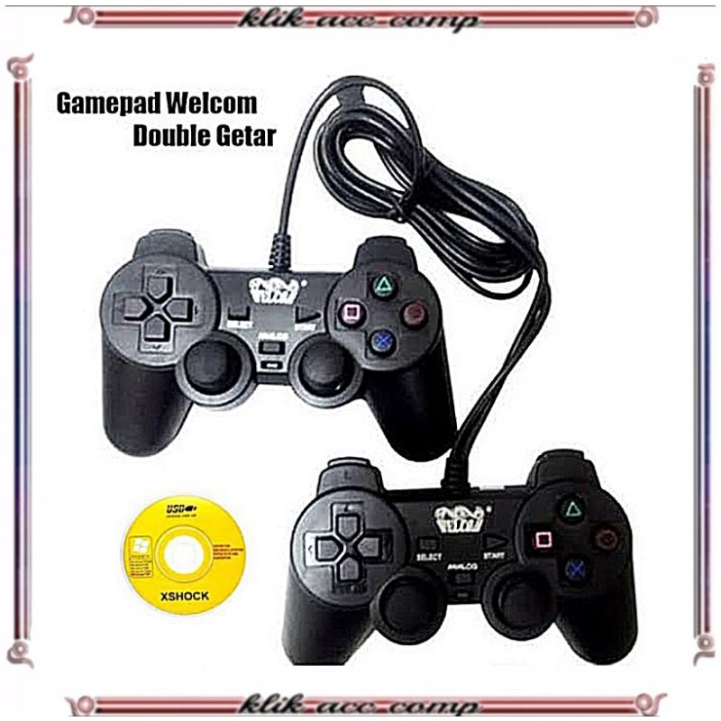 stik usb dauble getar welcome / joystick usb welcome