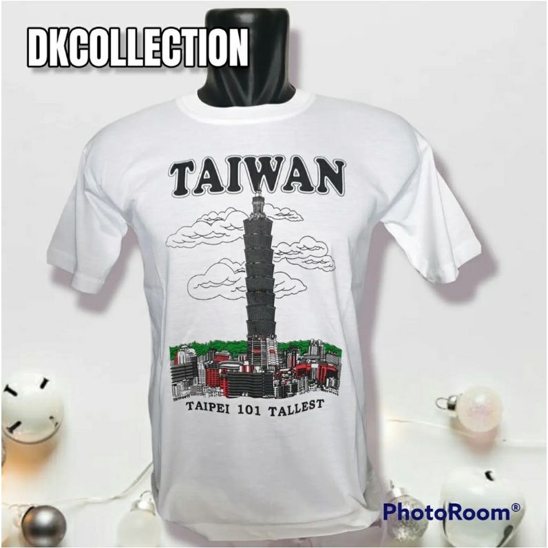 Kaos taiwan baju taiwan souvenir baju taiwan kaos Taipei