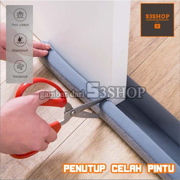 Busa Penutup Celah Lubang Bawah Pintu Penghalang Debu Kecoa Angin