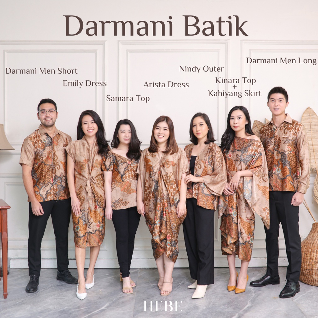 Darmani Batik Set ( Available Couple ) - Kinara Kahiyang Noma Emily Jenna Samara Nindy Gaia Arista Arleth Valda Perine Jun