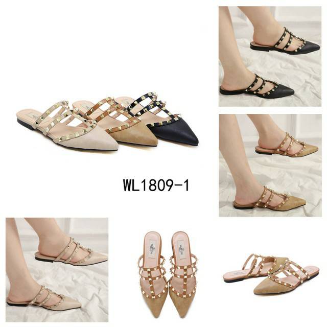 valentino flat mules