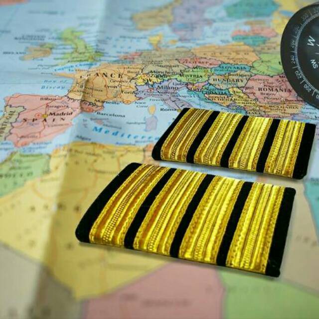 EPAULETTE BREVET BAR PILOT EMAS GOLD