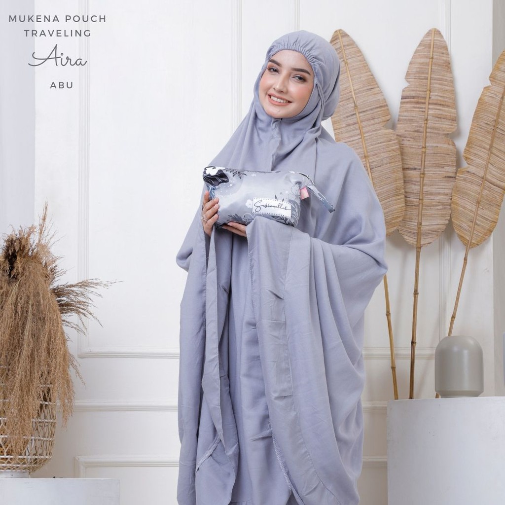 Mukena Dewasa Pouch Traveling Rayon Aira