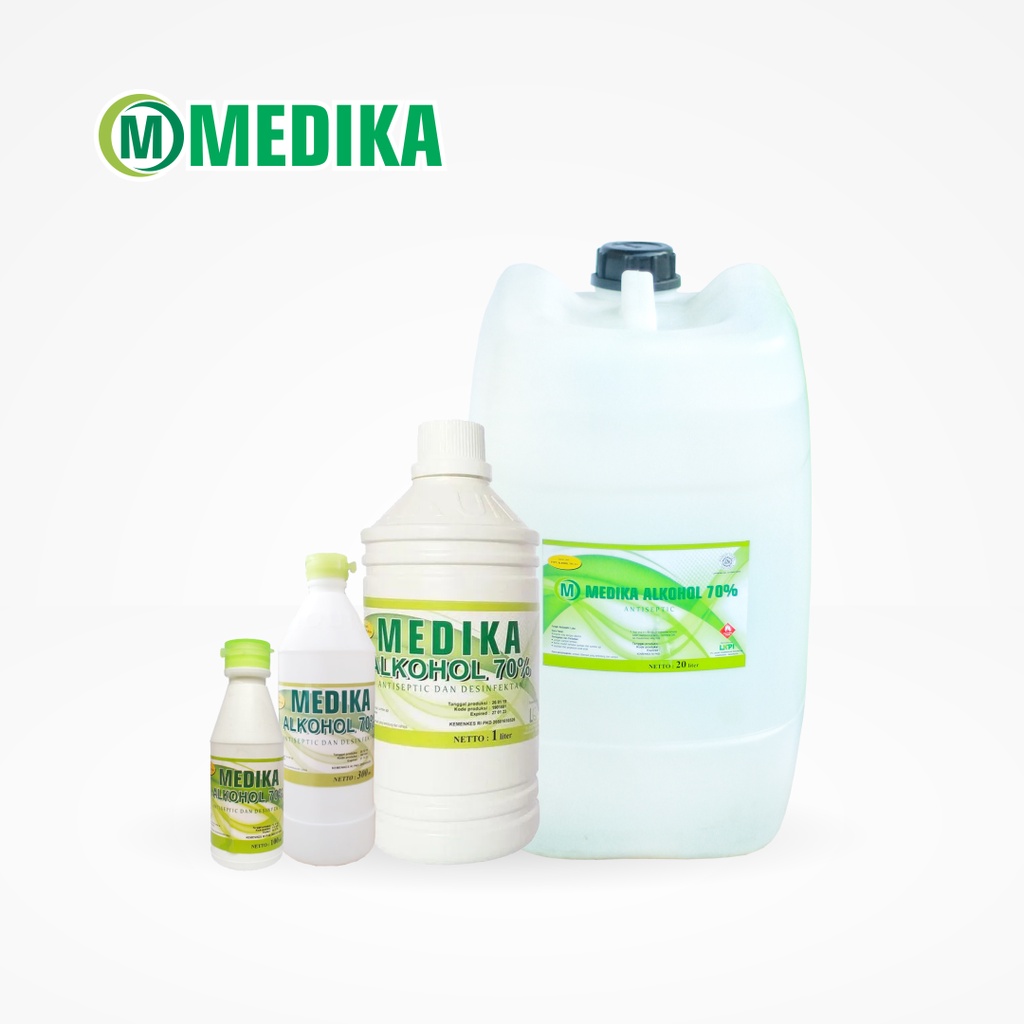 Medika Alkohol 70% 100ml Food Grade Alcohol Antiseptik Pembersih Luka