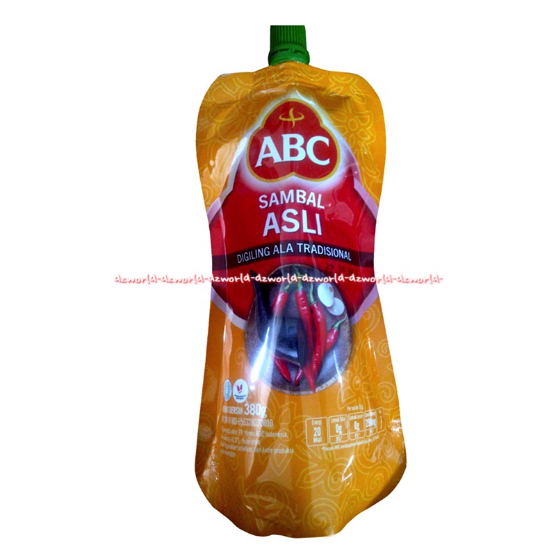 Sambal ABC Sambal Asli Pouch Kemasan Plastik 380gr Sambel ABC Refill Plastik