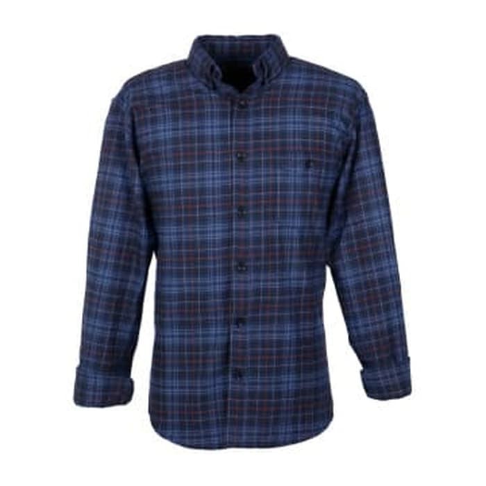 BROODIS KEMEJA FLANEL PRIA MOTIF TERBARU BEST SELLER OFFICIAL STORE - Biru