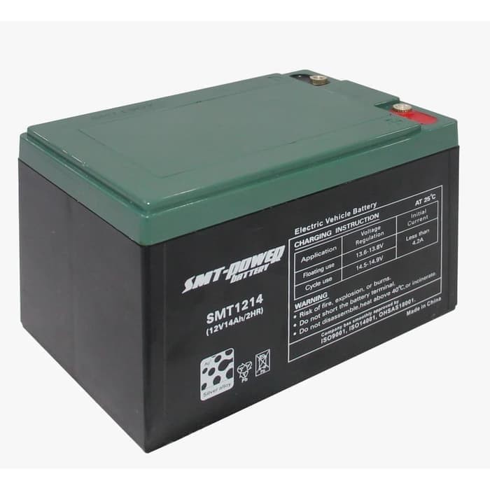 BATTERY KERING SMT POWER 12V 14AH UNTUK SEPEDA LISTRIK (2HR)