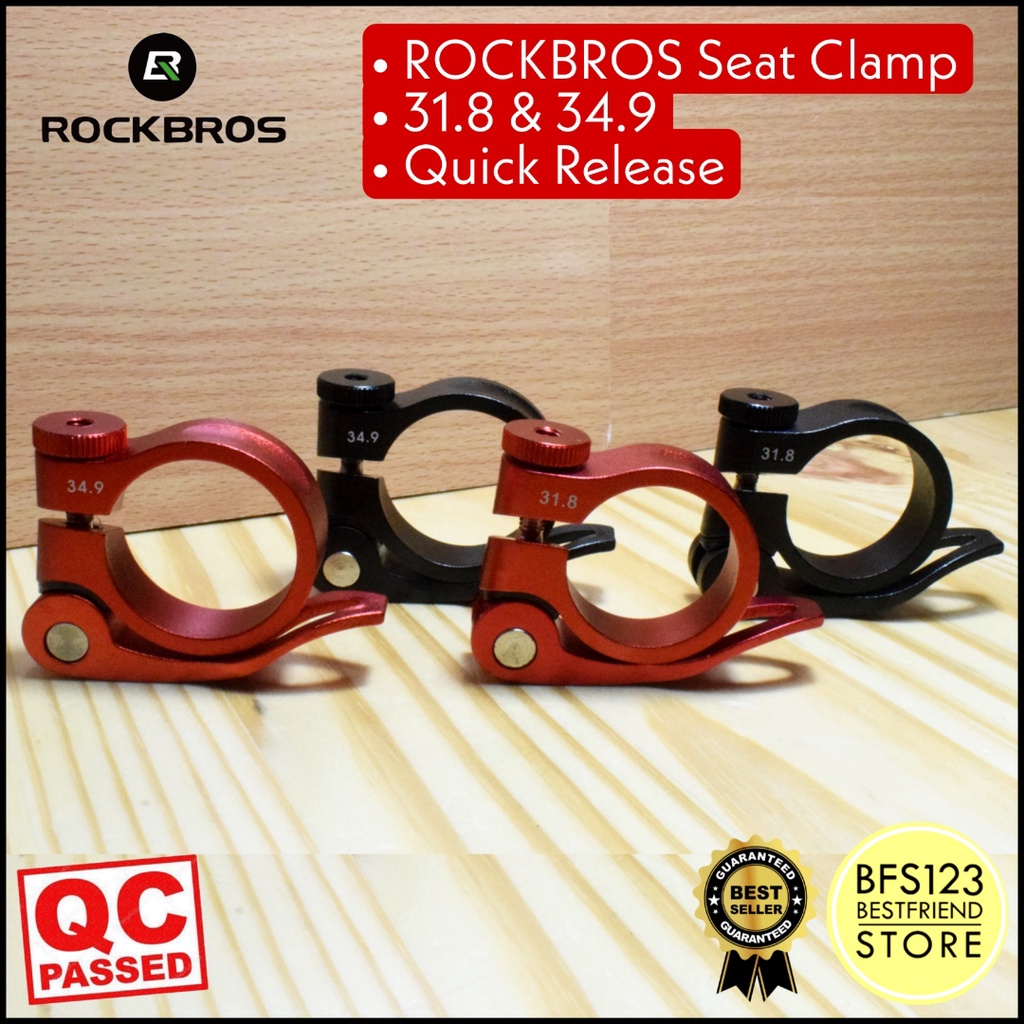 ROCKBROS Seat Clamp 31.8 34.9 Clamp Penjepit Seatpost Quick Release