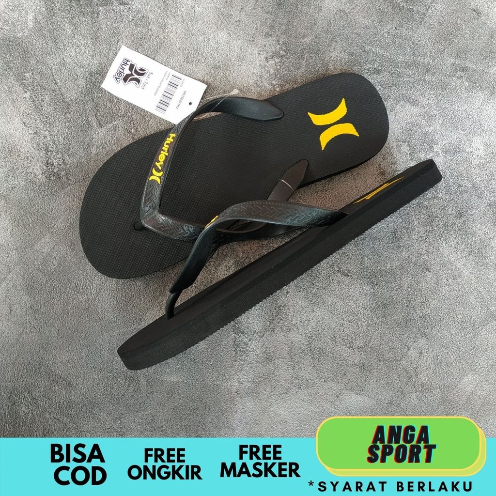 SANDAL JEPIT PRIA HURLEY / SENDAL COWOK JEPIT KASUAL KEKINIAN / SANDAL SURFING PANTAI PREMIUM