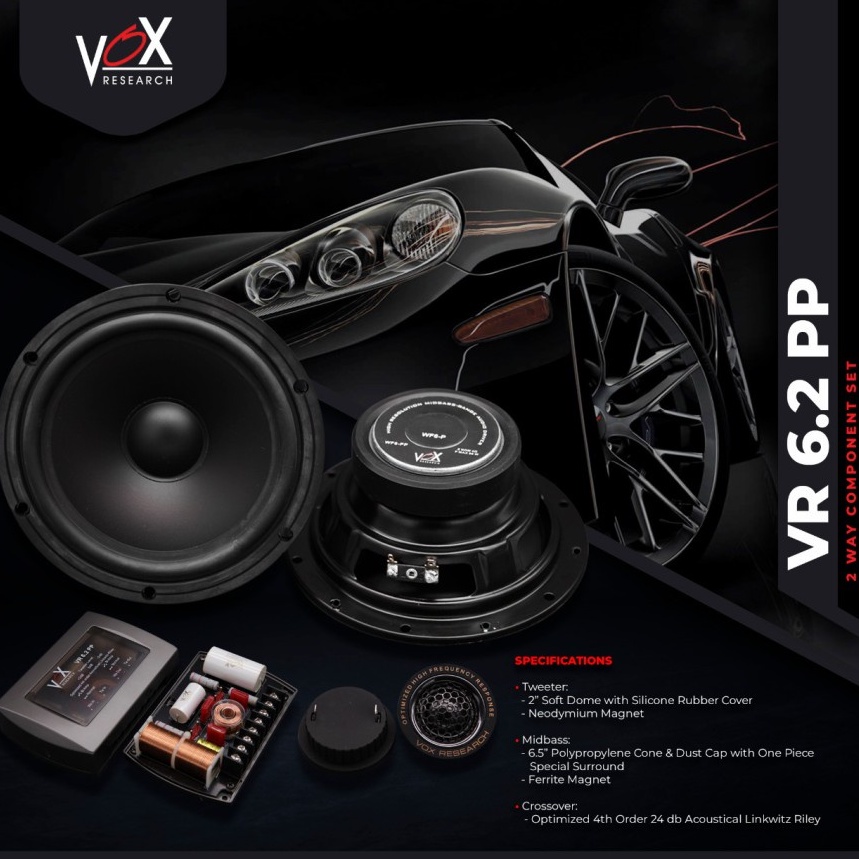 Speaker VOX Research VR6.2PP / VR 6.2PP / VR 6.2 PP Split 2 Way ORI
