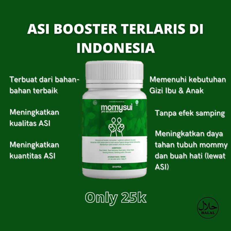 Asi Booster | momysui | pelancar ASI | Suplemen ASI 30 Kapsul