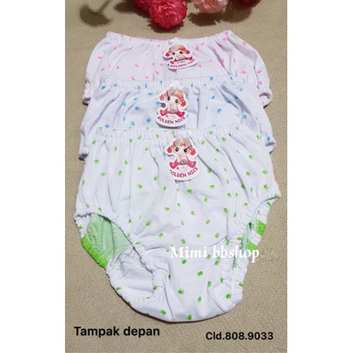 Celana dalam anak cewek isi 6pcs / Celana dalam anak motif telinga kelinci dan adem / Celana dalam merk golden nick