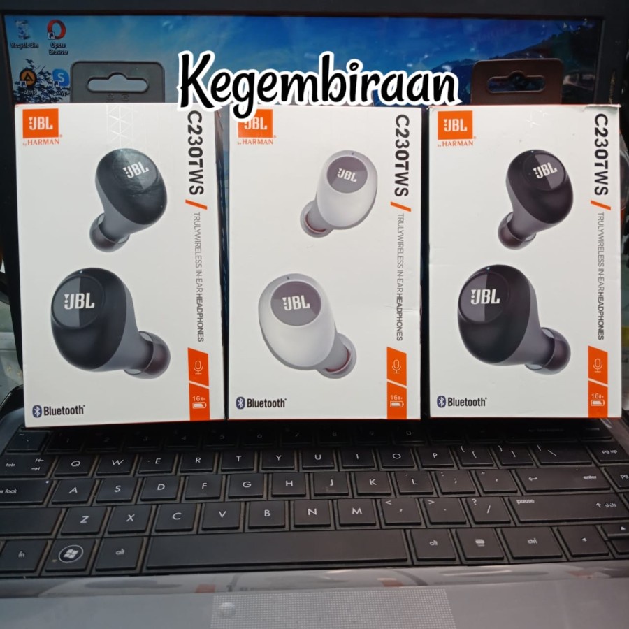 Bluetooth Headset JBL C230 TWS LED Wireless Earbuds JBL C230TWS