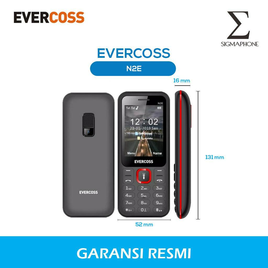 EVERCOSS N2E DUAL SIM CAMERA HP EVERCOSS JADUL CANDYBAR CLASSIC HP LAWAS BISA GETAR GARANSI RESMI-1