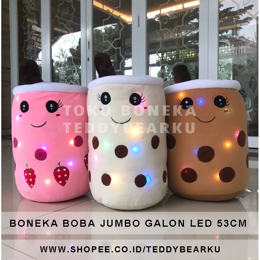 TERMURAH! BONEKA BOBA LED GALON JUMBO 53CM PRODUSEN LANGSUNG