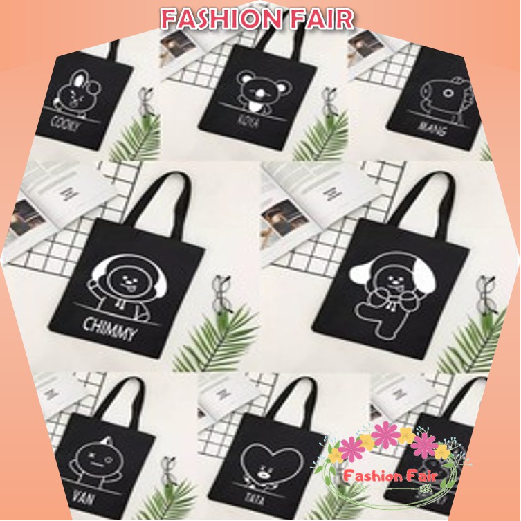 [LOKAL] Fashion Fair - TOTE BAG WANITA PAKAI RESLETING KPOP TERMURAH TOTEBAG CANTIK TAS WANITA