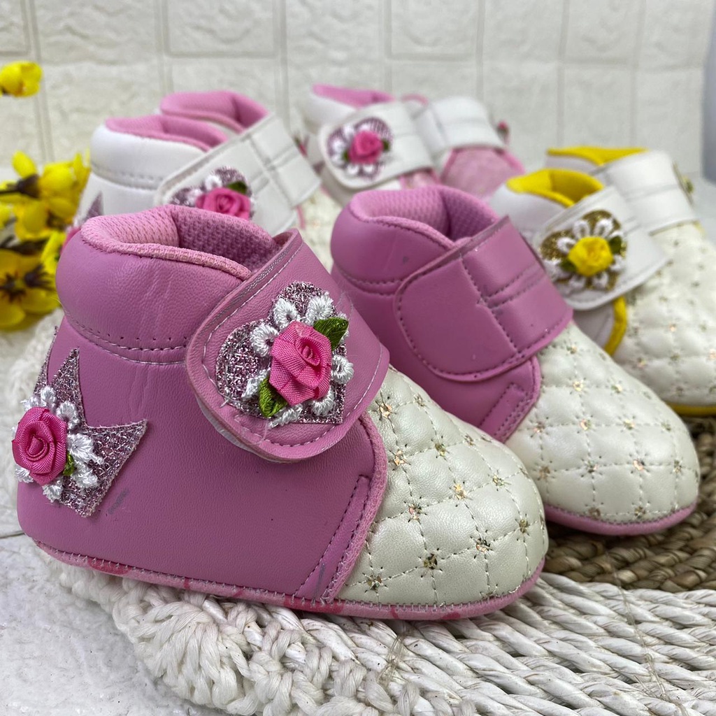 [TAMAN SEPATUKU] SEPATU TRENDY MURAH BOOT BAYI ANAK PEREMPUAN 0-12 BULAN XPX03