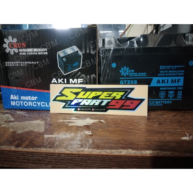 AKI GTZ5S ACCU GTZ5S CRUN BEAT ,VARIO 110,SUPRA X 125,MIO SOUL GT, Mio, REVO ABS, SCOOPY