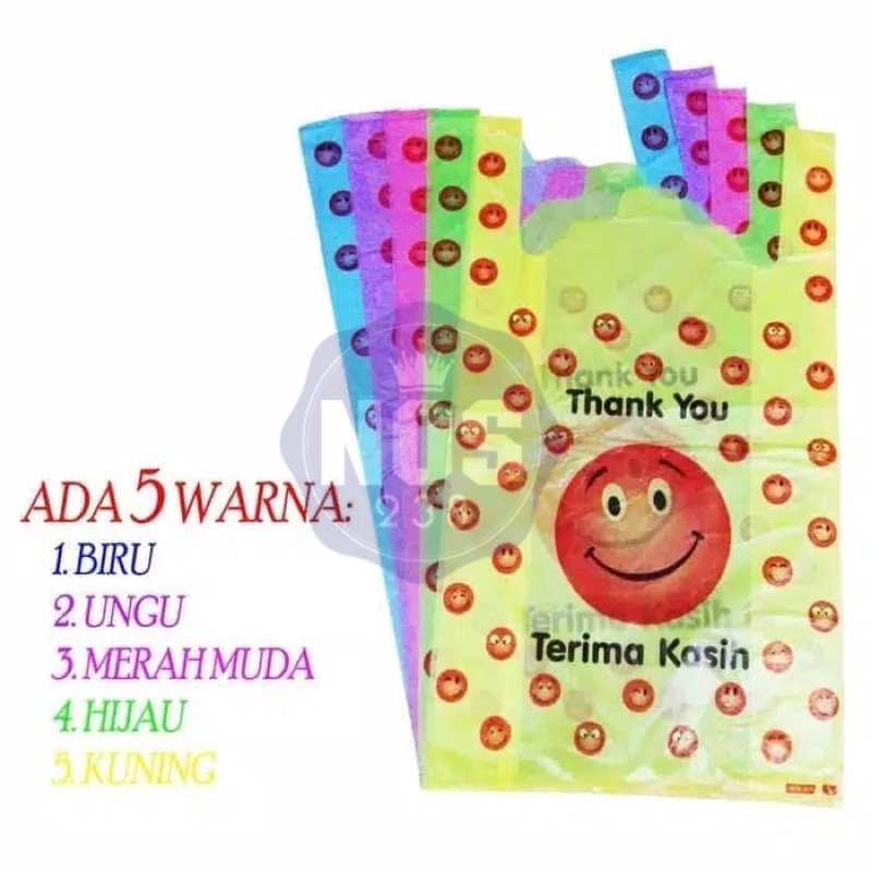 Kantong Plastik Warna Smile Uk 15/17/19/24/29/35