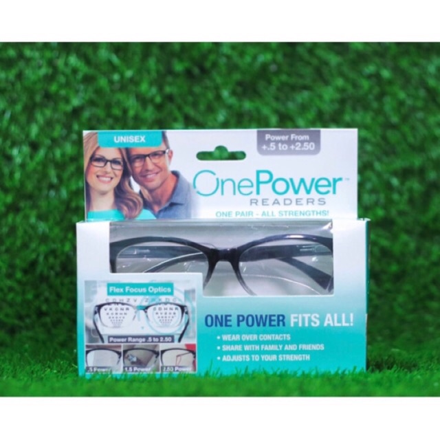 ASLI Kacamata Baca Plus Auto Focus ONE POWER READERS Unisex PLUS 0.5 sd 2.50