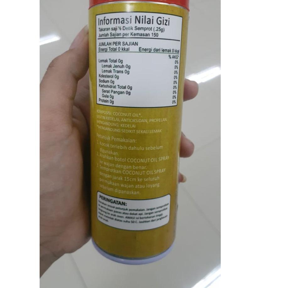 

✹Best Seller✱➭ 8HAAD Smooth Cooking Spray Minyak Kelapa Sehat Coconut Oil 140gr (Oil Sprayer Cooking Spray) 39 Pasti Murah