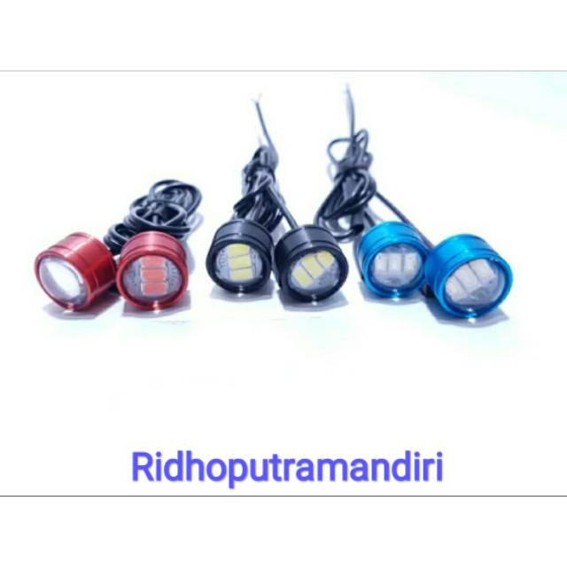 Sepasang LED mata elang Strobo 2PC