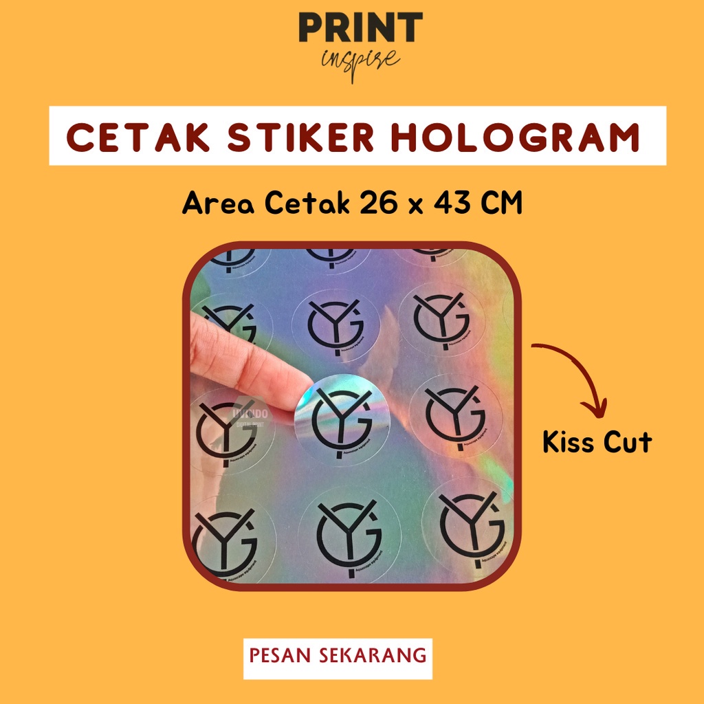 Jual Sticker Hologram Custom/ Stiker Hologram Lembar A3 Indonesia ...