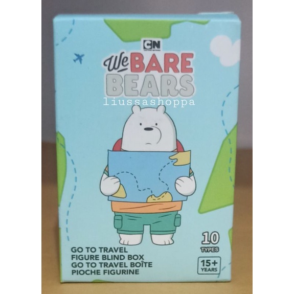 Pajangan Miniso - We Bare Bears Go To Travel Figure Blind Box