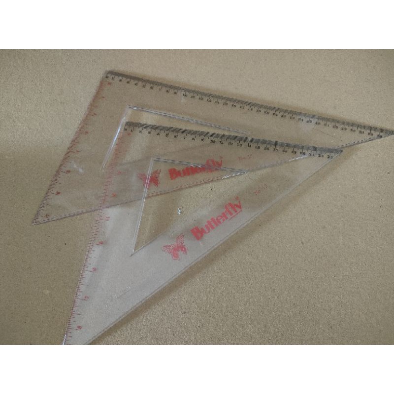 

penggaris segitiga butterfly set no.12 triangle rulers