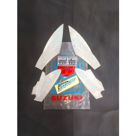 striping stiker sticker lis suzuki rc100 rc 100 biru ori