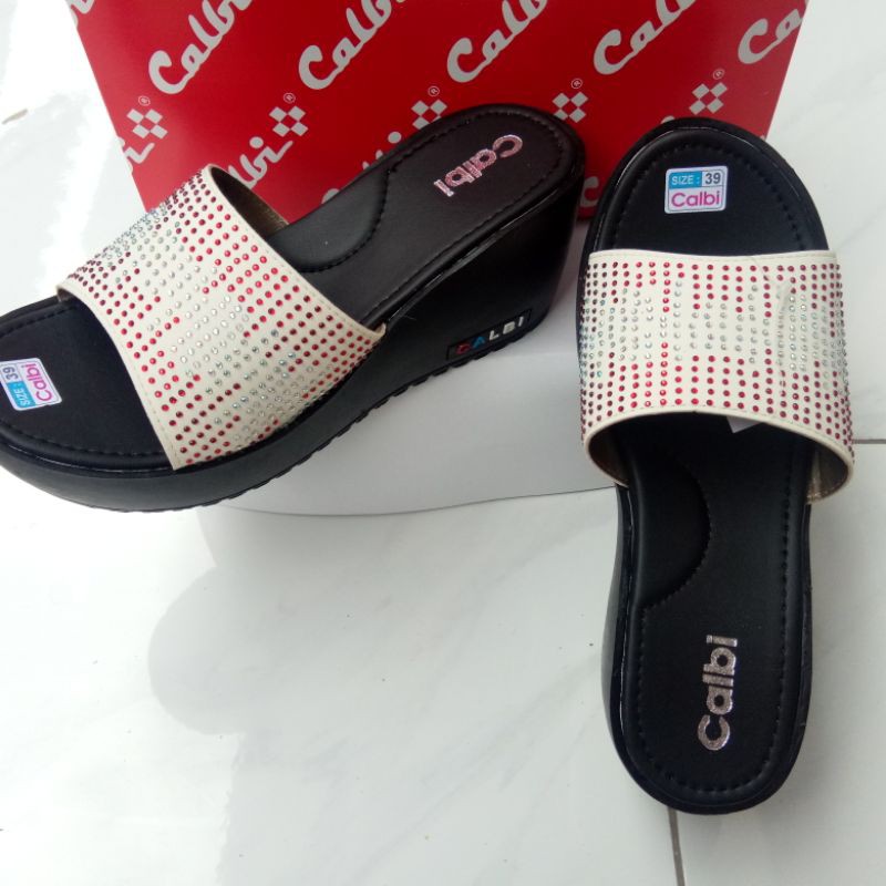 Sandal Wanita Wedges Calbi Selop Air