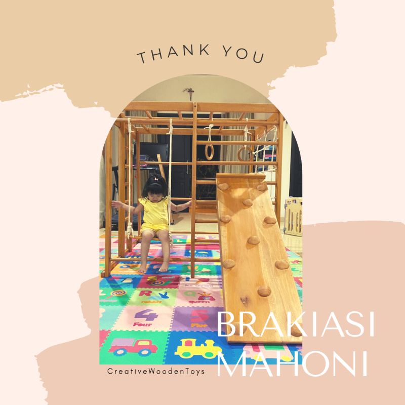 (Creative Wooden Toys) Brakiasi type Love Ready Stock, Ready stock Brakiasi, Monkey bar