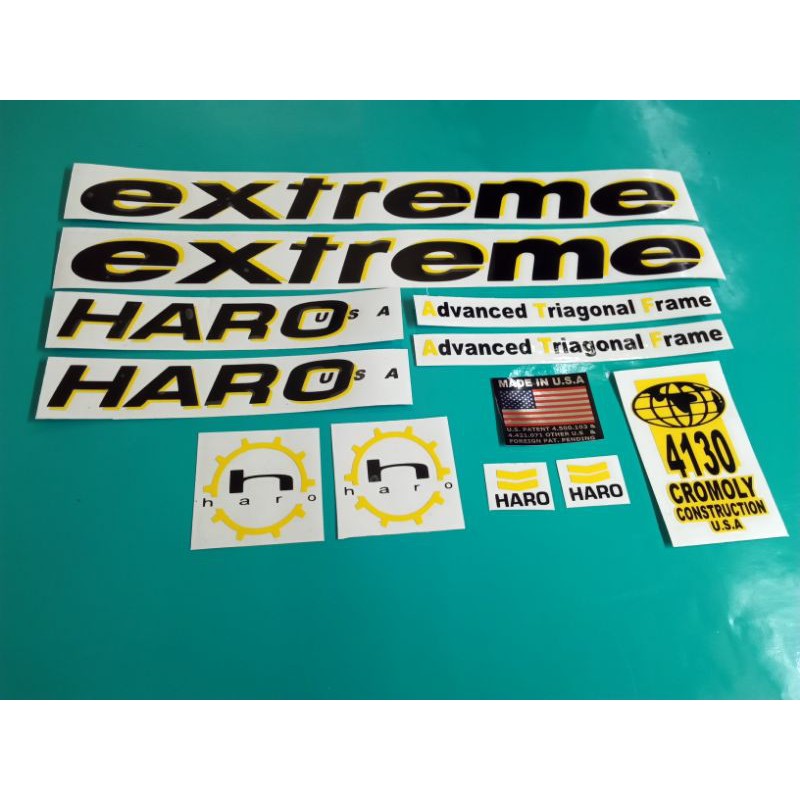 stiker sepeda haro extreme