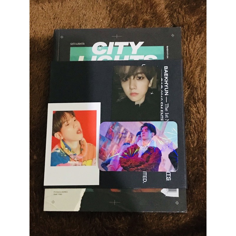 album city light unsaled + pc official baekhyun