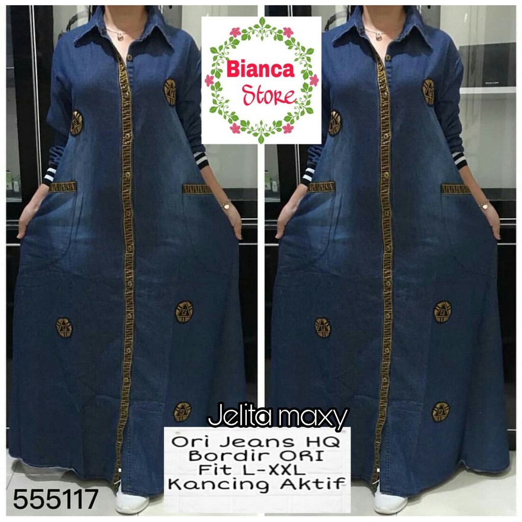 Jelita Maxi Dress By Bianca Store | Suplier Hijab Solo| Grosir