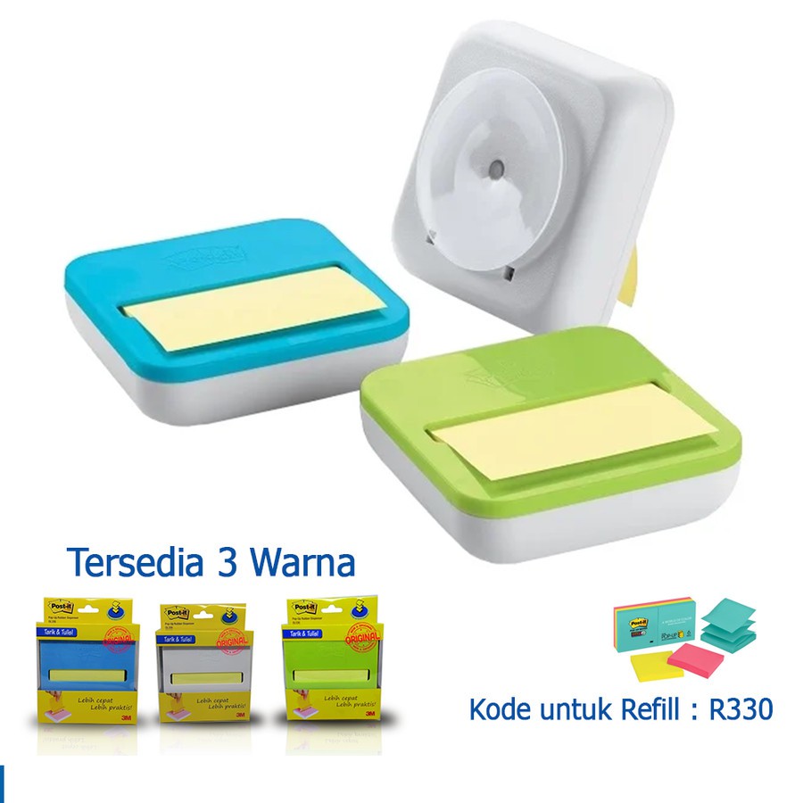 

Post it Sticky notes Sticky note Memo Pop-Up Rubber Dispenser OL-330 - Putih