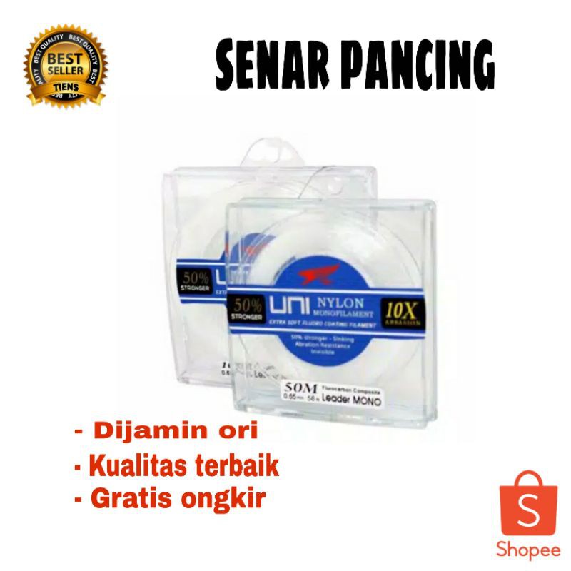Senar Pancing [NYLON] LEADER MONOFILAMENT [FALCON] super strong