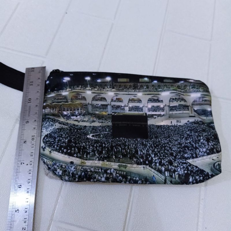 Pouch Printing Ka'bah Madinah / Dompet Wanita  by Zellshop