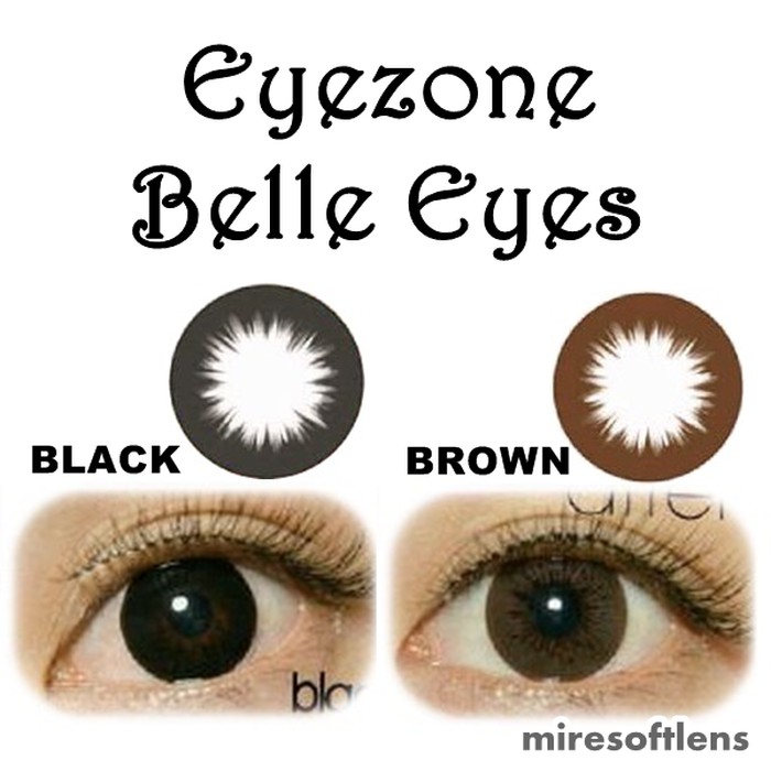 SOFTLENS EYEZONE BELLE EYES BLACK / CHOCO  NORMAL