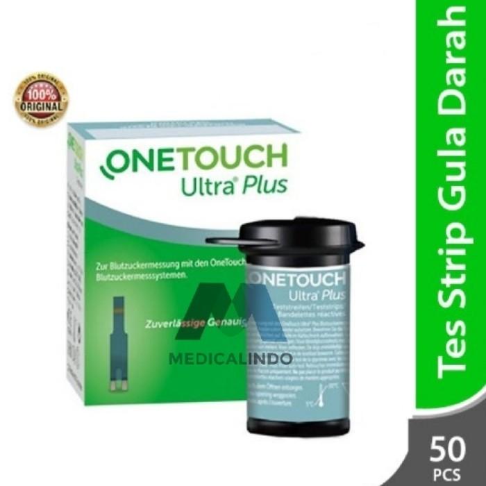 Strip Gula Darah Onetouch Ultra Plus isi 50 Refill Glucose Test Strip