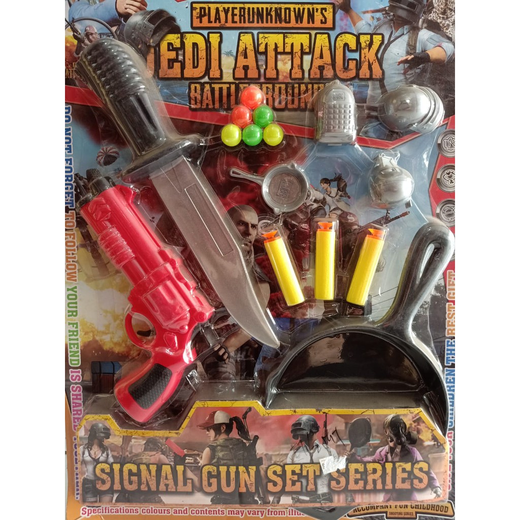 mainan set tembakan shotgun pubg peluru nerf - mainan shotgun anak edukatif